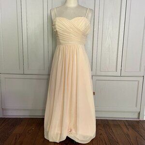 Pale Yellow Maxi Party or Bridesmaid Dress - Size 12